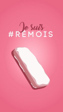 Je suis #Rémois-e, biscuit rose