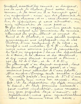 Courrier de M. Darlin de la Grande Laiterie Rémoise, employée au ravitaillement des Rémois, rappelant le vol de son matériel par l’occupant allemand, 25 janvier 1915 