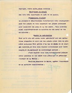 Lettre de G. Lefebvre, acheteur-exportateur de produits provenant des États fédérés de l’Amérique du Sud proposant ses services au maire de Reims pour l’approvisionnement en produits industriels et alimentaires, 25 septembre 1919 