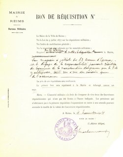 Bon de réquisition, 4 novembre 