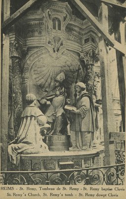 Carte postale, « Reims. St Remy, tombeau de St Remy » 