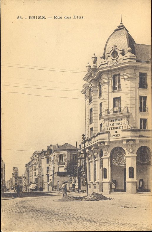 Carte postale « Reims. Rue des Élus » 