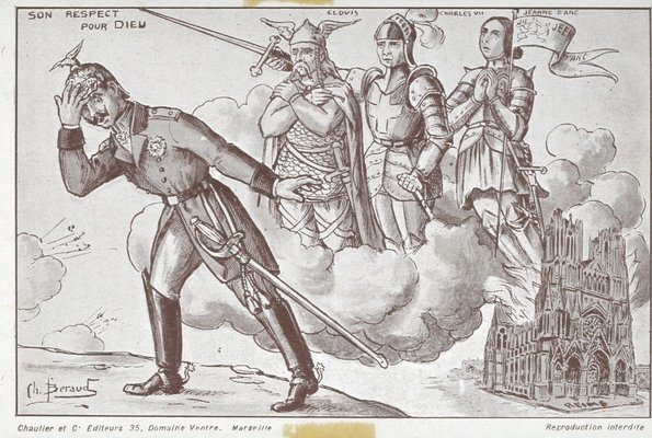 Carte postale, « Son respect pour Dieu » 