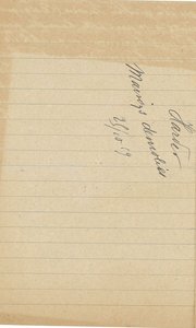 Lettre de monsieur Harder demandant au maire une attestation prouvant que ses maisons rues Chanzy et de Mars ont été détruites et qu’il est donc sans logement et sans ressource, 9 octobre 1919 