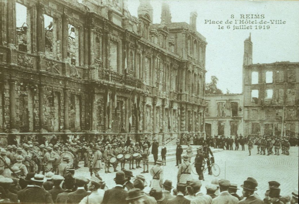 Remise de la Légion d’honneur à la ville de Reims, 6 juillet 1919 