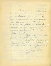 Proposition de Charles Van Sterre de vente de lits en fer émaillé pour équiper les régions libérées, 21 août 1919 