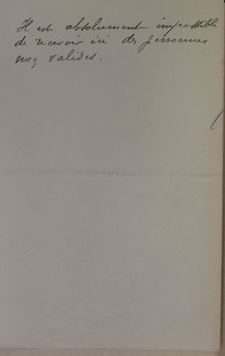 Lettre de M. Fouriaux concernant l’accueil des réfugiés à Epernay, 17 avril 1917