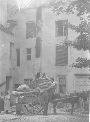 Evacuation de la maison 22 rue de Tambour de Marie et Suzanne Picard 