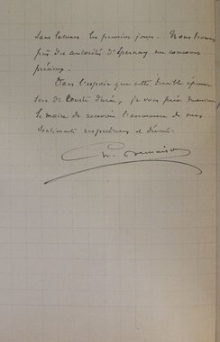 Lettre de Charles Demaison adressée au maire concernant l’arrivée et la prise en charge des convois de réfugiés à Epernay, 12 avril 1917 