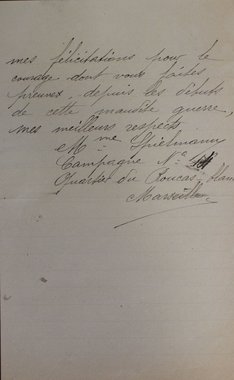 Lettre de Mme Shielmann de Marseille proposant d’accueillir des enfants chez elle, 4 avril 1917 
