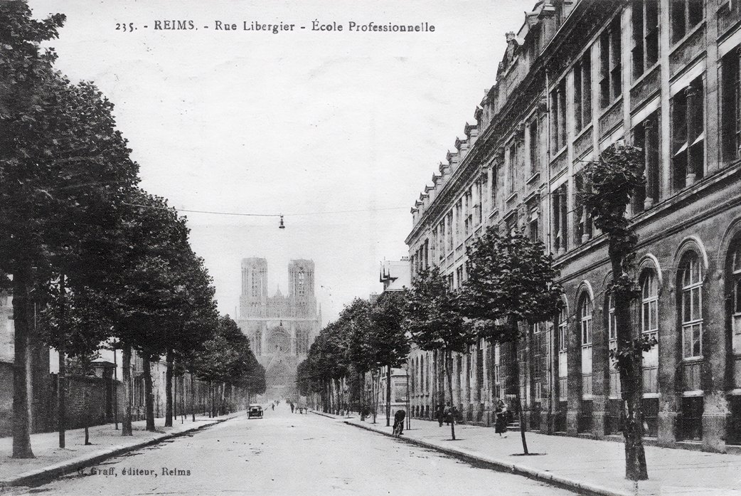 Ecole professionnelle rue Libergier avant-guerre