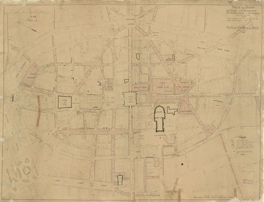 Avant-projet d'aménagement, d'embellissement et d'extension, plan du centre de la ville, adopté par le Conseil municipal le 31 juillet 1920 