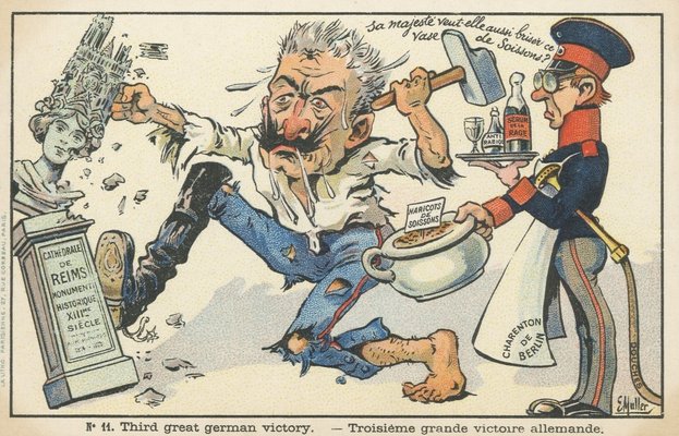 Carte postale, « Troisième grande victoire allemande » 