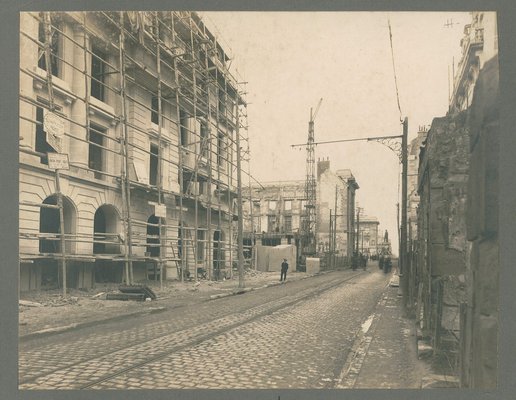 Échafaudages rue Carnot, sans date 